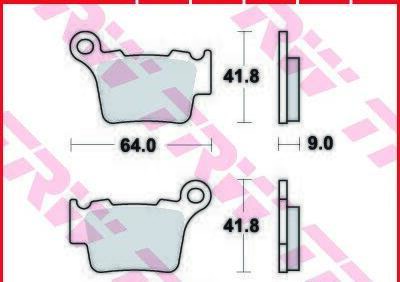 Coppia pastiglie freno anteriori posteriori TRW si  - Annuncio 9495219