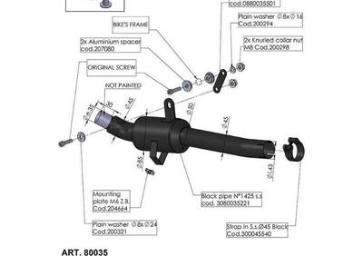 Raccordo elimina catalizzatore LeoVince per MOTO M - Annuncio 8986348