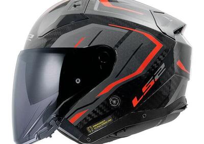 casco jet LS2 Infinity 2 Urus in carbonio rosso - Annuncio 9941787