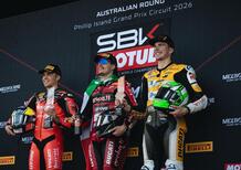 SBK 2026. GP d’Australia a Phillip Island. Bulega sul primo gradino di un podio tutto italiano