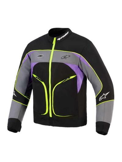 Giacca Moto Alpinestars Unite Black Asfalto Viola