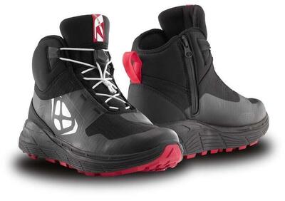 Scarpe Moto Ixon Snake WP Nero Bianco Rosso - Annuncio 9951018