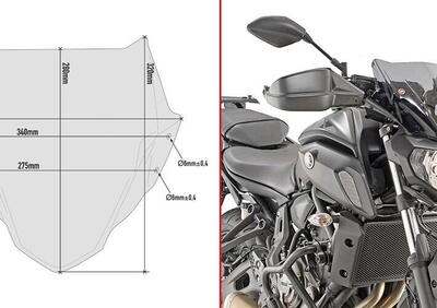 Cupolino fumè Givi A2140 specifico per YAMAHA MT-0 - Annuncio 8989404