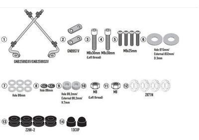 Kit di attacchi Givi A8831A per SUPER SOCO CUX (21 - Annuncio 9188145