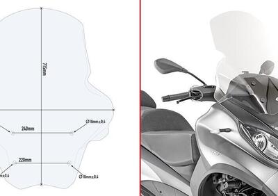 Parabrezza Givi D5613STper PIAGGIO MP3 350-500 Spo - Annuncio 8989568