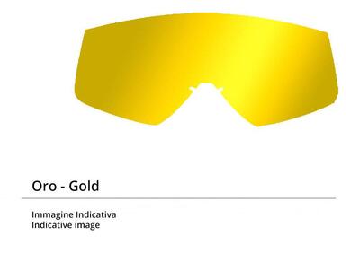 Ricambio lente specchiata oro per occhiali cross S  - Annuncio 8989401