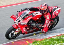 SBK. Test di Portimao. Day1. Una caduta e la pioggia fermano Bulega