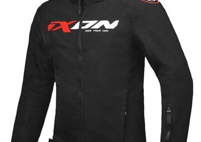 Giacca moto estiva Ixon FIERCE Nero Bianco Rosso - Annuncio 9468644