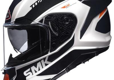 Casco integrale SMK TITAN AROK in fibra Bianco Ner  - Annuncio 9709578