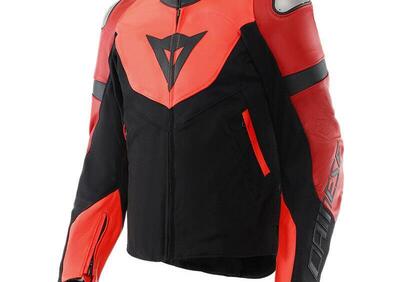 Giacca Moto Pelle Dainese Iperattiva Rosso - Annuncio 9632404