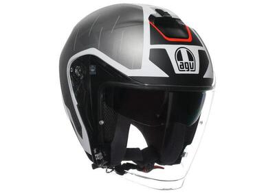Casco Jet AGV Irides Trieste Nero Bianco Rosso - Annuncio 9889132
