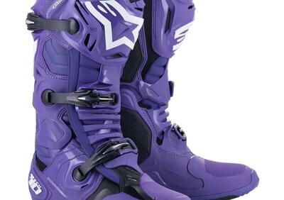 Stivali cross Alpinestars Tech 10 Nero Ultraviolet - Annuncio 9681414