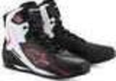 Scarpe moto Alpinestars Faster-4 nero bianco rosso - Annuncio 9679173