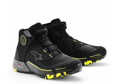 Scarpe Moto Alpinestars CR-X Drystar Grigio Giallo - Annuncio 9836638