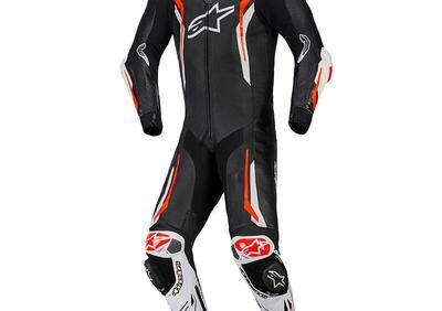 Tuta Moto Pelle Alpinestars GP Tech V5 Nero Bianco - Annuncio 9836652