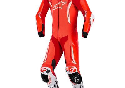 Tuta Moto Pelle Alpinestars Gp Tech V5 Rosso Fluo - Annuncio 9836654