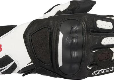 Guanti moto pelle Alpinestars SP-8 V2 nero bianco - Annuncio 9843386