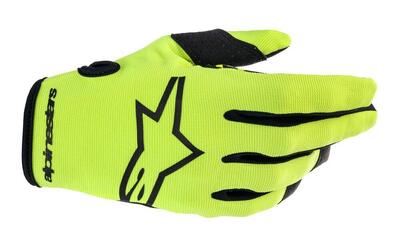 Guanti cross Alpinestars RADAR Giallo Fluo Nero