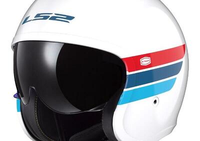 Casco Jet LS2 OF599 Spitfire 2 Retro bianco blu ro - Annuncio 9508561