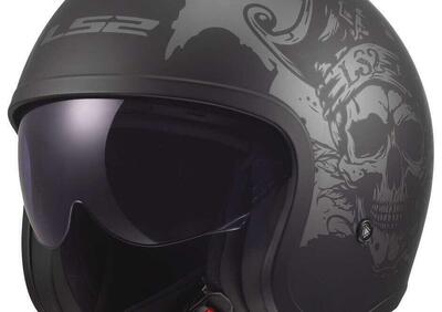 Casco Jet LS2 OF599 Spitfire II Willy Nero Grigio - Annuncio 9858945