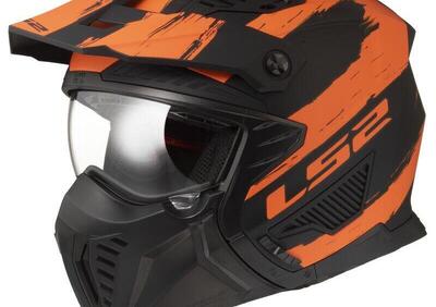 Casco Jet LS2 OF606 Drifter Mud nero arancio - Annuncio 9503995