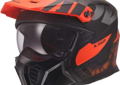 Casco Jet LS2 OF606 Drifter Gas Grigio Arancio - Annuncio 9858953