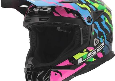 Casco Cross LS2 MX708 Fast II Grotesk Blu Rosa Ver - Annuncio 9858961