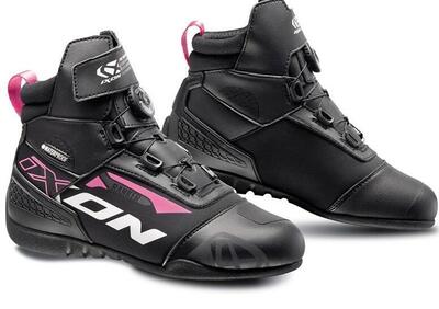 Scarpe moto Ixon RANKER WP LADY Nero Bianco Fucsia - Annuncio 9456096