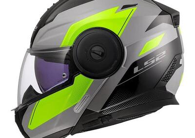 casco modulare LS2 Scope II Duria H-V Grigio Giall - Annuncio 9597794