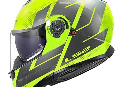 casco modulare LS2 Strobe II H-V Giallo Grigio - Annuncio 9597806