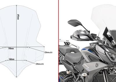 Cupolino trasparente Givi 2139dt specifico per Yam - Annuncio 9887305