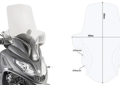 Parabrezza alto Givi D5614ST PIAGGIO MP3 HPE 400 ( - Annuncio 8976372