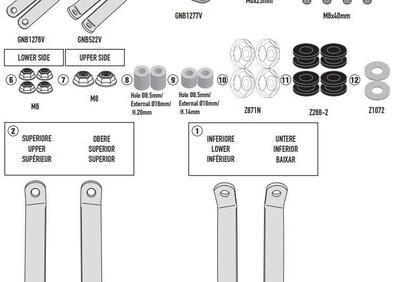 Kit attacchi Givi A8401A per Harley Davidson Sport - Annuncio 9386502