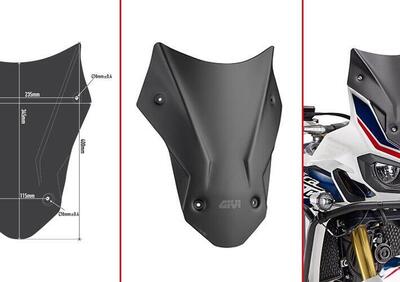 Cupolino Nero Opaco Givi D1144BO Specifico per HON - Annuncio 8986585