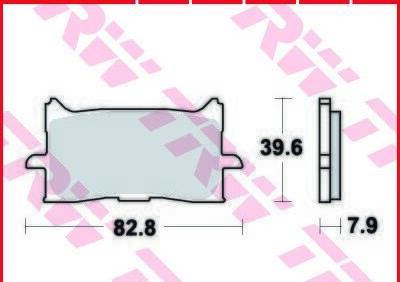 Coppia pastiglie freno anteriori MCB888SV TRW sint  - Annuncio 9513138
