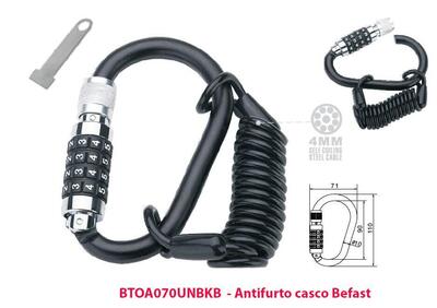 Antifurto casco Befast in stile moschettone con ca - Annuncio 9312338